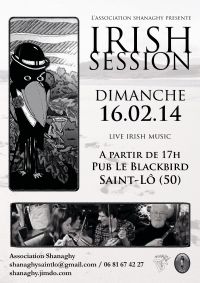 Irish Session. Le dimanche 16 février 2014 à Saint-Lô. Manche.  17H00